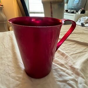 Vintage Aluminum pitcher Fuchsia Pink